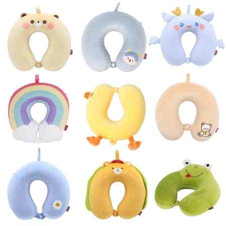 Cartoon animal slow rebound memory foam U-shaped pillow, Kanglewu office travel neck pillow, neck pillow U-shaped pillow wholesale Cartoon animal slow rebound memory foam U-shaped pillow, Kanglewu office travel neck pillow, neck pillow U-shaped pillow wholesale